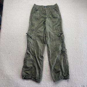 BDG Urban Outfitters Y2K Cargo Pants Womens Small Olive Green Outdoor Mid Rise